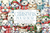 Polar Bear Christmas Clipart Bundle