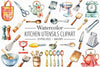 Kitchen Utensils Clipart Bundle