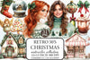 Retro 50s Christmas Clipart Bundle