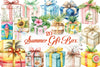 Summer Gift Box Clipart Bundle