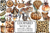 Leopard Witch Clipart Bundle