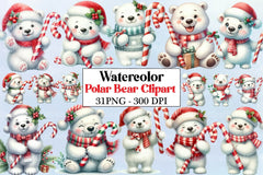 Polar Bear Clipart Bundle 7 - CraftNest - Digital Crafting and Art