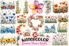 Summer Flower Border Clipart Bundle