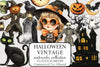 Vintage Halloween Clipart Bundle