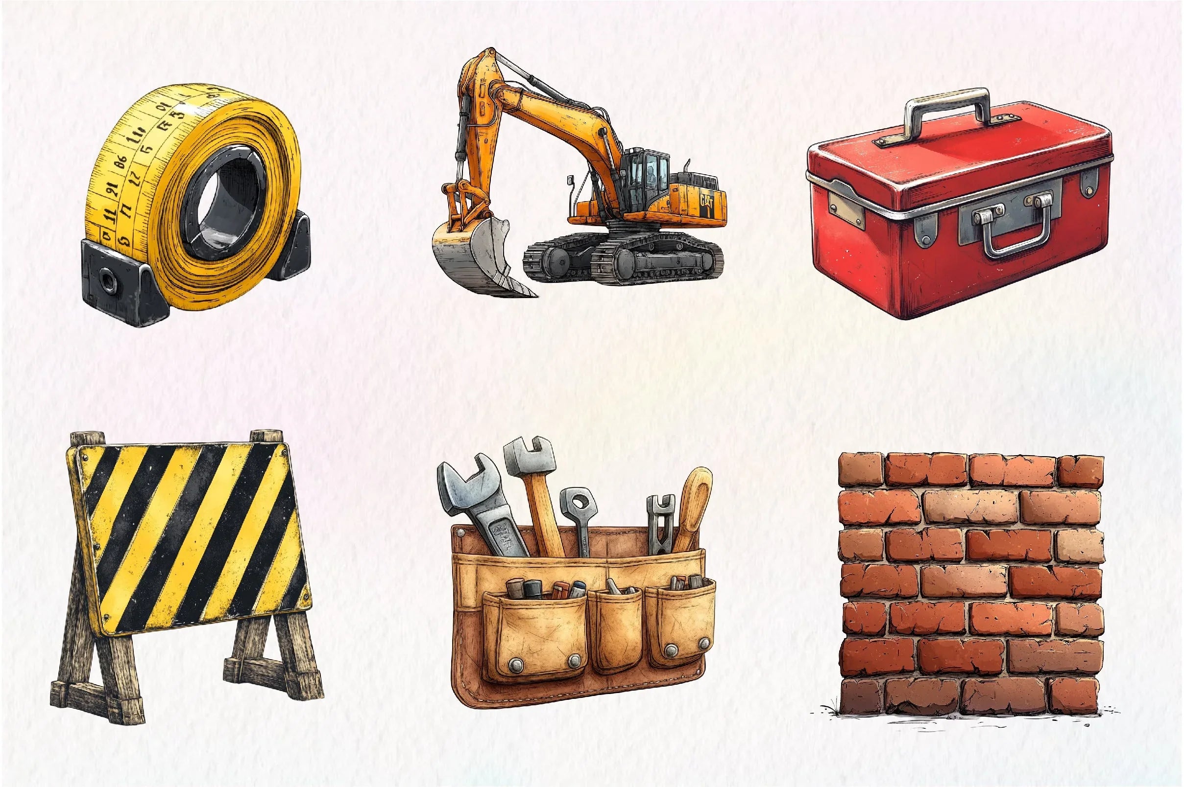 Construction Clipart Bundle - CraftNest - Digital Crafting and Art