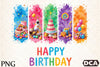 Happy Birthday Brushstroke Design Clipart Bundle