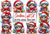 Christmas Cat Light Clipart Bundle