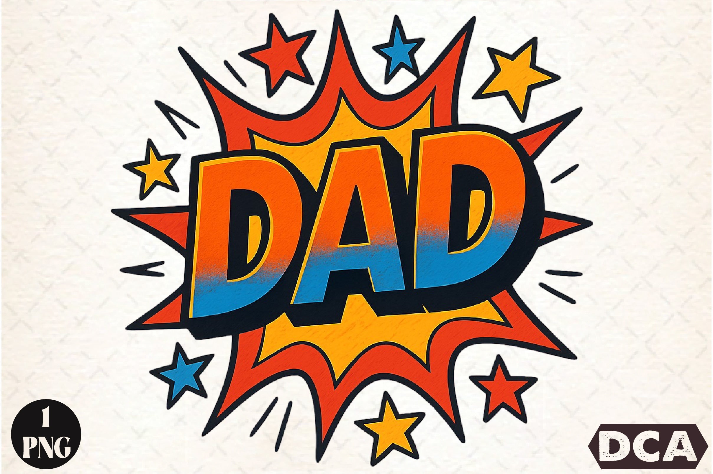 Dad Comic Style Clipart Bundle