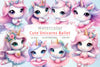 Cute Unicorns Ballet Clipart Bundle