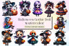 Halloween Gothic Doll Clipart Bundle