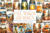Fall Mason Jar Design Clipart Bundle