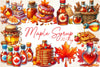 Autumn Maple Syrup Fall Clipart Bundle