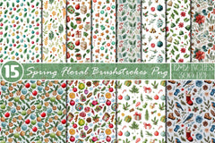 Christmas Seamless Pattern Background Digital Paper - CraftNest - Digital Crafting and Art