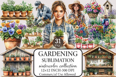 Gardening Clipart Bundle - CraftNest - Digital Crafting and Art
