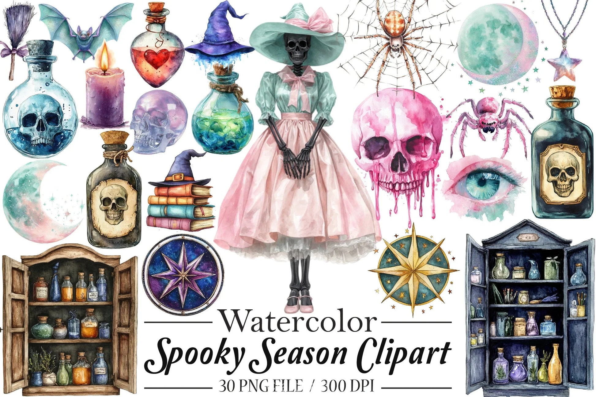 Spooky Season Clipart Bundle 2 - CraftNest - Digital Crafting and Art