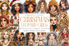 Leopard Girls Christmas Clipart Bundle
