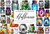 Halloween Mason Jar Clipart Bundle