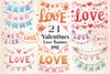Valentine Glitter Banner Clipart Bundle