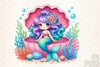 Summer Mermaid Clipart Bundle