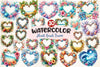 Heart Beach Frame Clipart Bundle