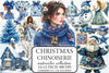 Chinoiserie Christmas Clipart Bundle