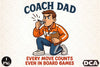 Coach Dad Funny Father's Day Clipart Bundle