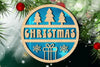 Christmas Ornament Cuttable Design Clipart Bundle