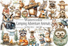 Camping Adventure Animals Clipart Bundle