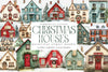 Christmas Houses Clipart Bundle