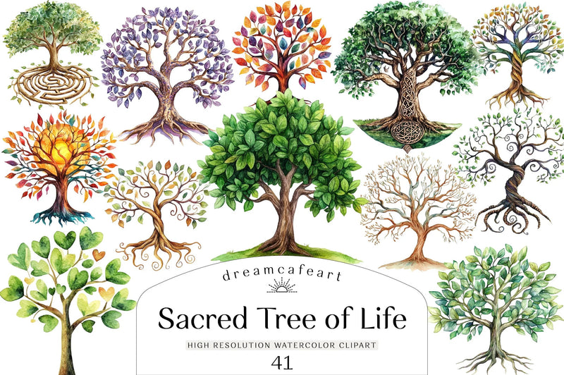 Sacred Tree of Life Clipart Bundle - CraftNest - Digital Crafting and Art