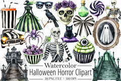 Halloween Horror Clipart Bundle - CraftNest - Digital Crafting and Art
