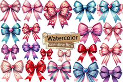 Coquette Valentine Bow Clipart Bundle - CraftNest - Digital Crafting and Art