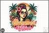 Summer Vibes Woman Clipart Bundle