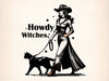 Howdy Witches Vintage Halloween Clipart Bundle