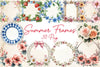 Summer Coquette Frames Borders Clipart Bundle