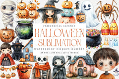 Cute Halloween Clipart Bundle 88 - CraftNest - Digital Crafting and Art