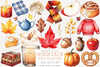 Autumn Fall Planner Clipart Bundle