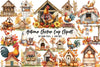 Autumn Chicken Coop Clipart Bundle
