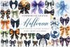 Halloween Bow Ribbon Clipart Bundle