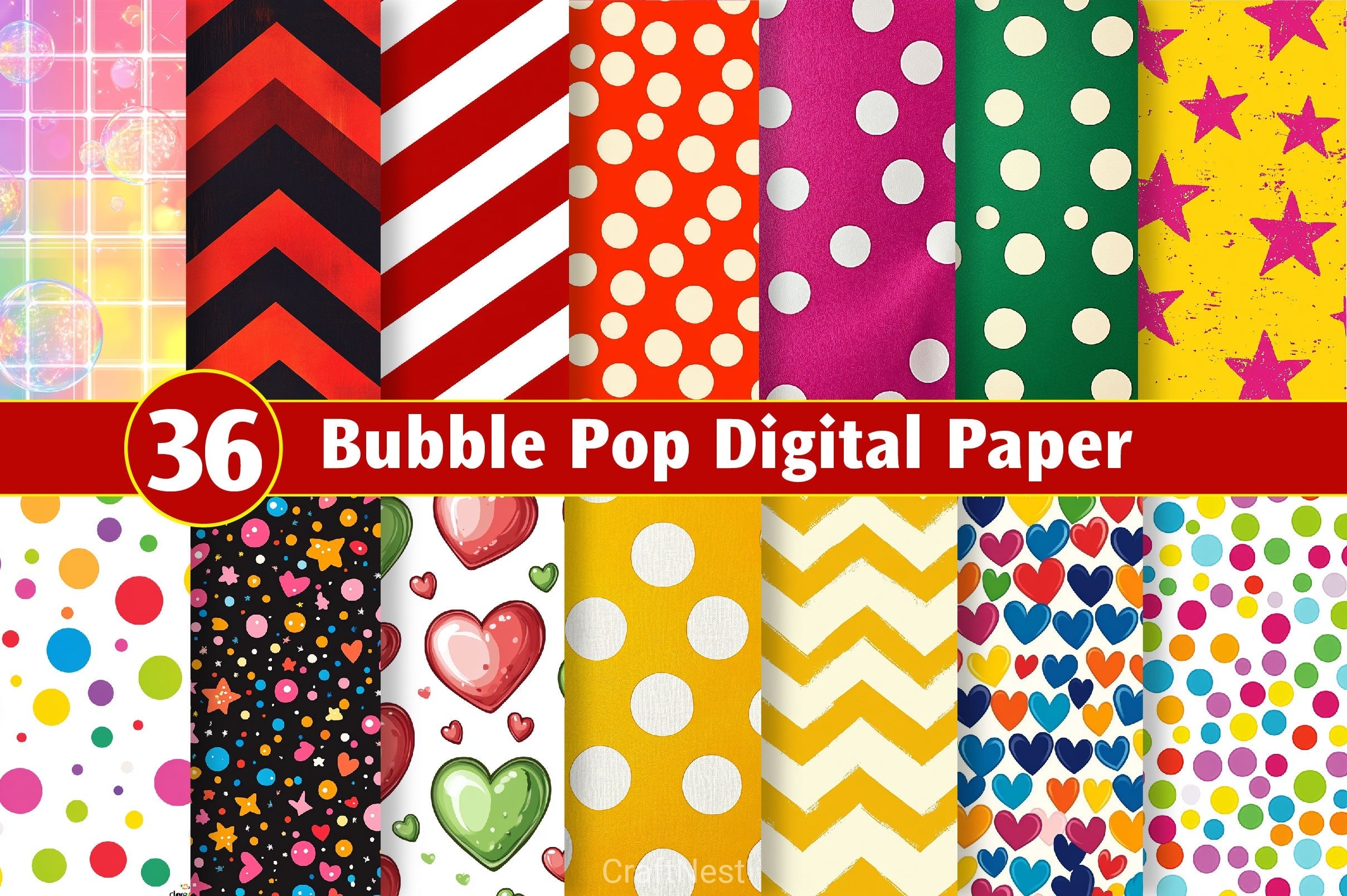 Bubble Pop Digital Paper