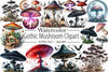 Gothic Mushroom Clipart Bundle