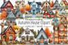 Autumn House Clipart Bundle