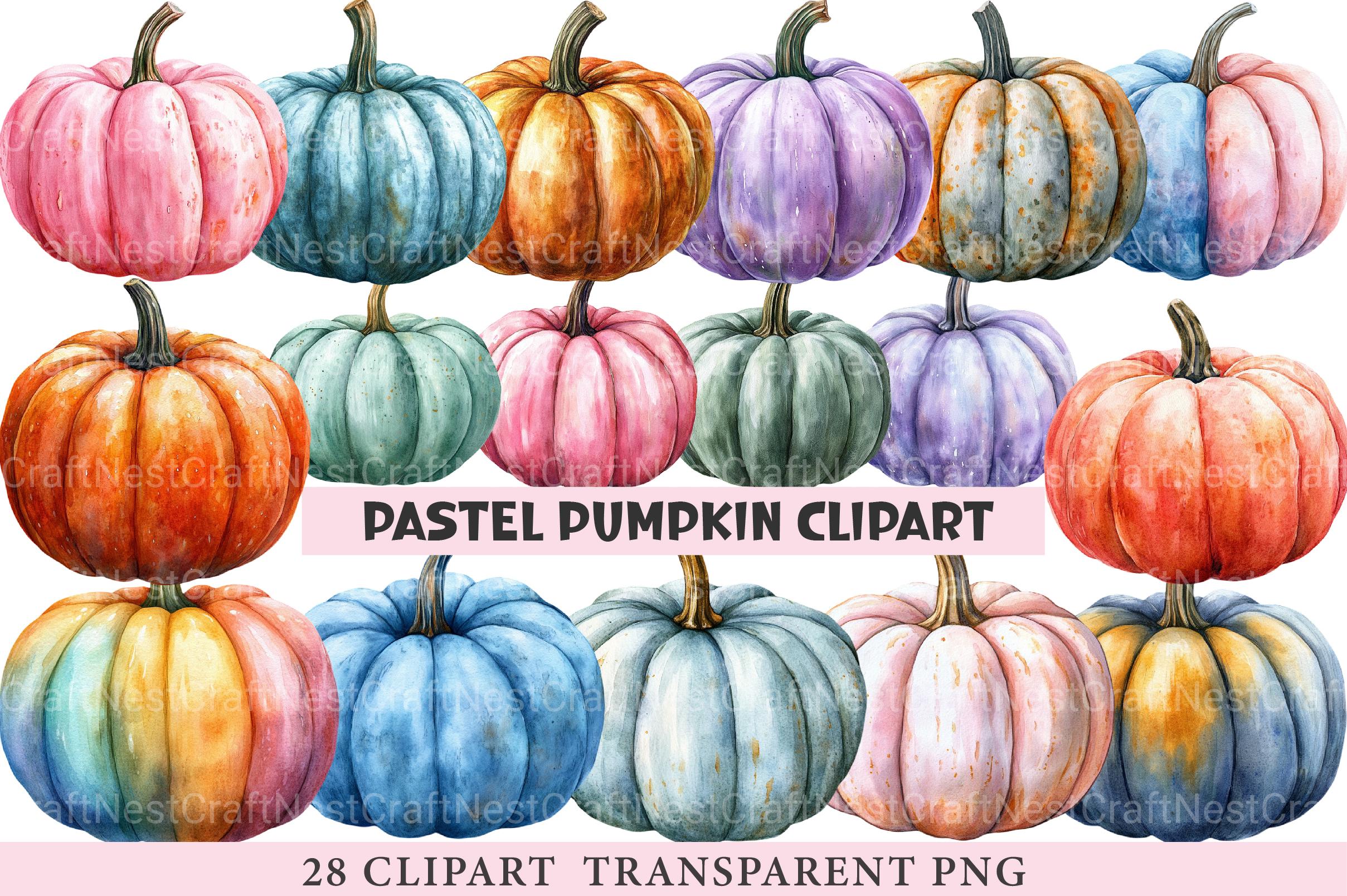 Pastel Pumpkin Clipart