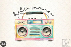 Summer Radio Clipart Bundle - CraftNest - Digital Crafting and Art
