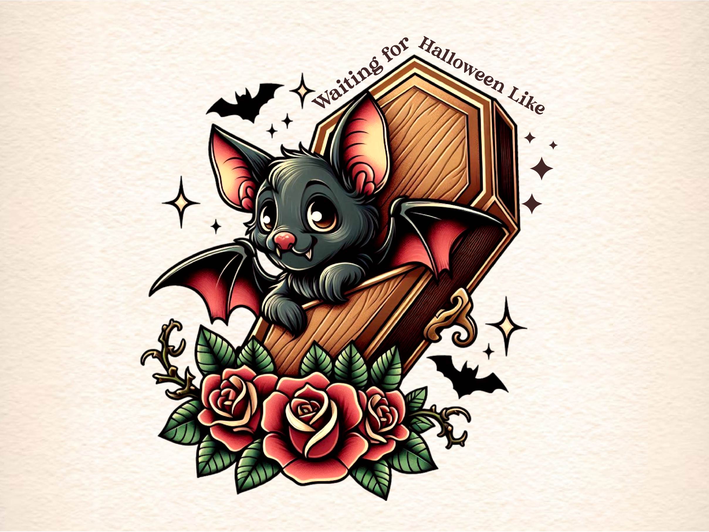 Red Halloween Waiting For Halloween Like Clipart Bundle
