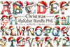 Christmas Alphabet Clipart Bundle