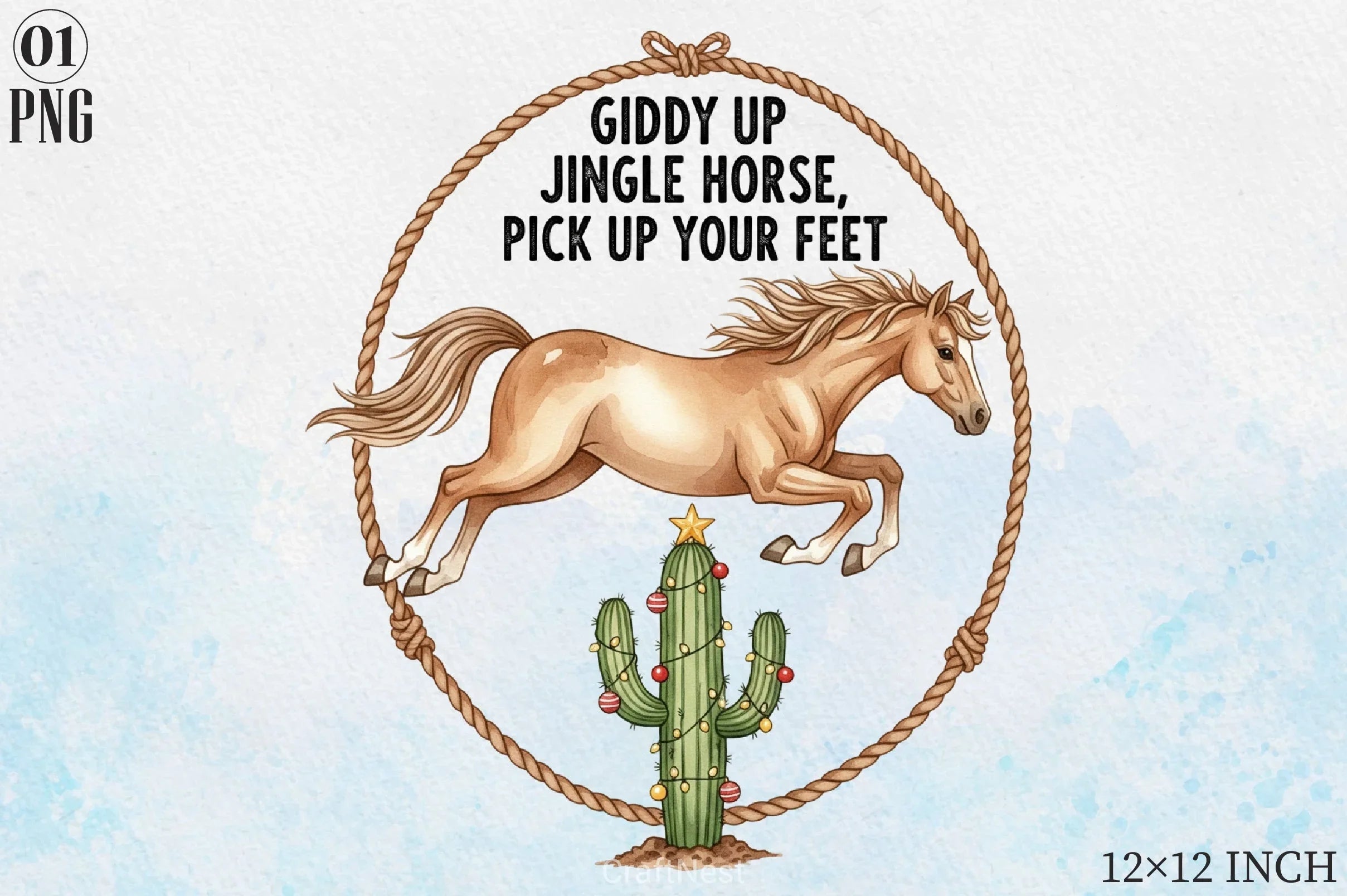 Giddy Up Jingle Horse Clipart Bundle - CraftNest - Digital Crafting and Art