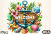 Starfish Welcome Sign Clipart Bundle