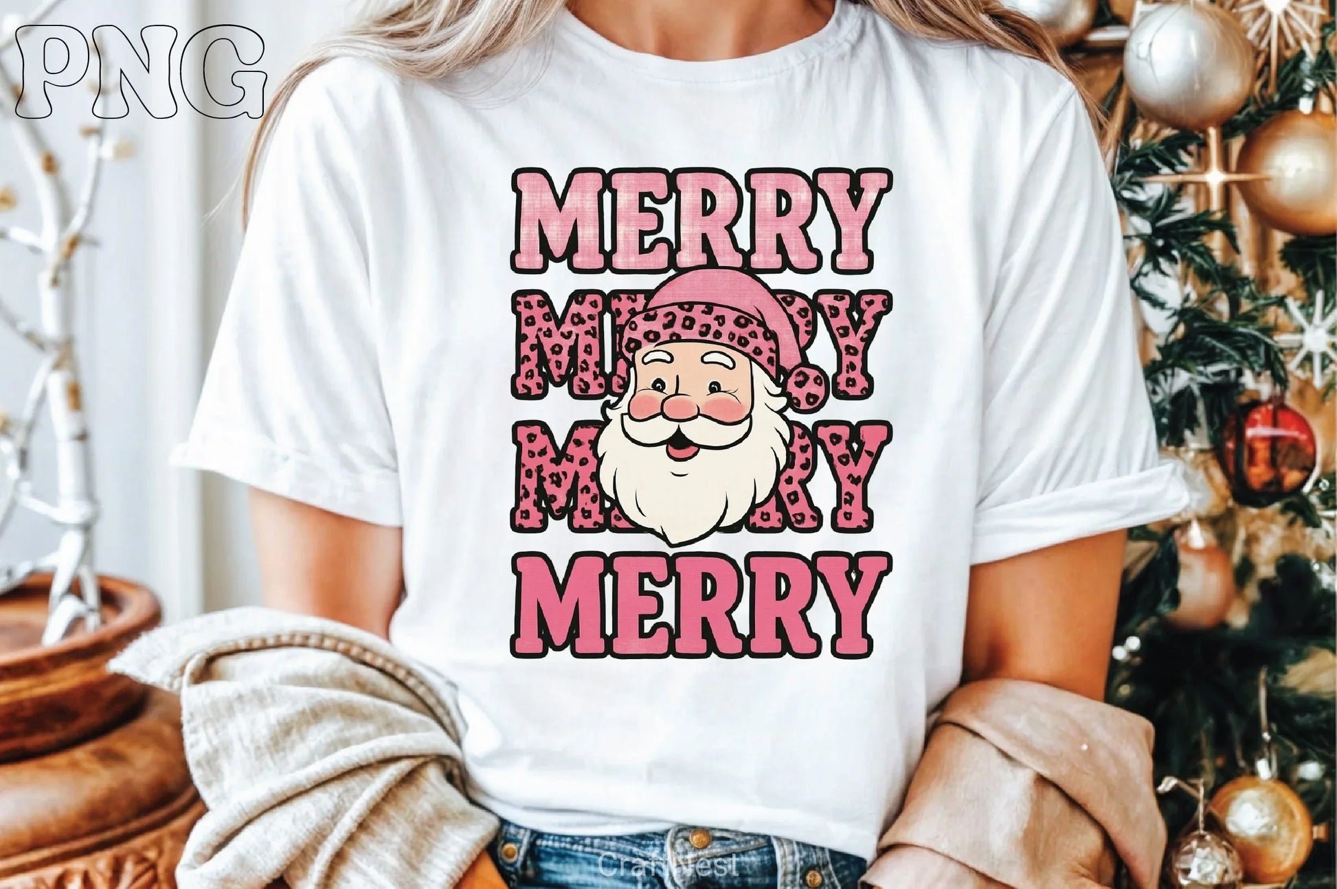 Retro Pink Christmas Clipart Bundle 28 - CraftNest - Digital Crafting and Art