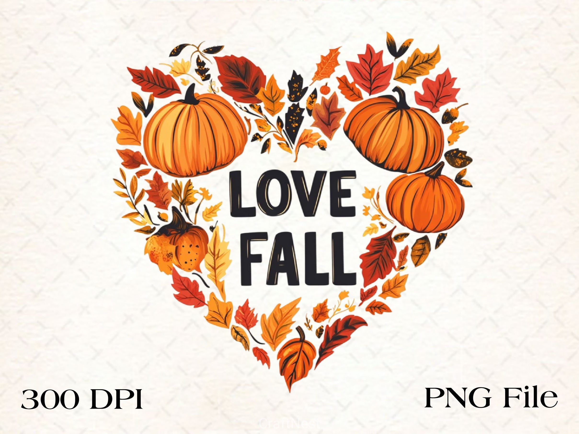 Love Fall Design Clipart Bundle
